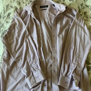 GRID PATTERNED MENS DRESS SHIRT!